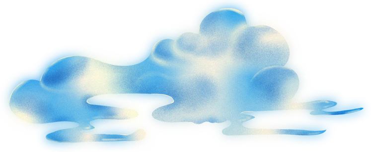 Gradient Cloud Illustration